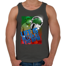 PRINTFASHION 130 BPM - Férfi atléta - Sötétszürke