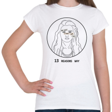 PRINTFASHION 13 reasons why - Hannah - Női póló - Fehér