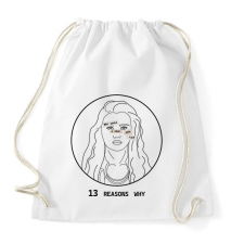 PRINTFASHION 13 reasons why - Hannah - Sportzsák, Tornazsák - Fehér tornazsák