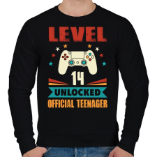 PRINTFASHION 14 éves gamer - Férfi pulóver - Fekete férfi pulóver, kardigán