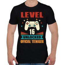 PRINTFASHION 16 éves gamer - Férfi póló - Fekete férfi póló