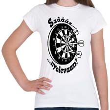 PRINTFASHION 180 Darts  - Női póló - Fehér női póló