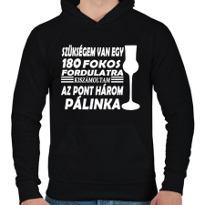 PRINTFASHION 180 fok, 3 feles - Férfi kapucnis pulóver - Fekete férfi pulóver, kardigán