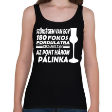 PRINTFASHION 180 fok, 3 feles - Női atléta - Fekete