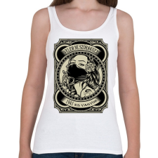 PRINTFASHION 1941 Velem ne szórakozz - Női atléta - Fehér női trikó