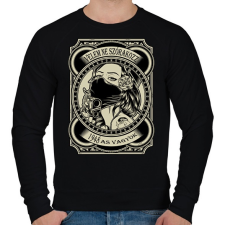 PRINTFASHION 1948 Velem ne szórakozz - Férfi pulóver - Fekete női pulóver, kardigán