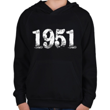 PRINTFASHION 1951 - Gyerek kapucnis pulóver - Fekete gyerek pulóver, kardigán