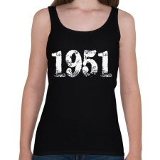 PRINTFASHION 1951 - Női atléta - Fekete női trikó