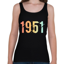 PRINTFASHION 1951 - Női atléta - Fekete női trikó