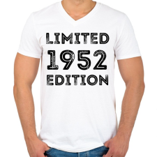 PRINTFASHION 1952 - Férfi V-nyakú póló - Fehér férfi póló