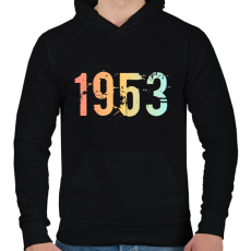 PRINTFASHION 1953 - Férfi kapucnis pulóver - Fekete