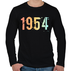 PRINTFASHION 1954 - Férfi hosszú ujjú póló - Fekete