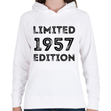 PRINTFASHION 1957 - Női kapucnis pulóver - Fehér női pulóver, kardigán