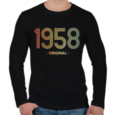 PRINTFASHION 1958 - Férfi hosszú ujjú póló - Fekete