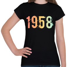 PRINTFASHION 1958 - Női póló - Fekete