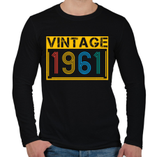 PRINTFASHION 1961 - Férfi hosszú ujjú póló - Fekete férfi póló