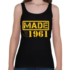 PRINTFASHION 1961 - Női atléta - Fekete női trikó