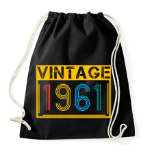 PRINTFASHION 1961 - Sportzsák, Tornazsák - Fekete tornazsák