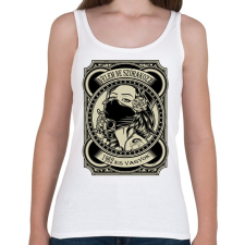 PRINTFASHION 1962 Velem ne szórakozz - Női atléta - Fehér női trikó