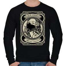 PRINTFASHION 1963 Velem ne szórakozz - Férfi pulóver - Fekete