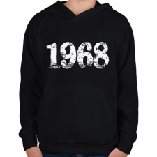 PRINTFASHION 1968 - Gyerek kapucnis pulóver - Fekete gyerek pulóver, kardigán