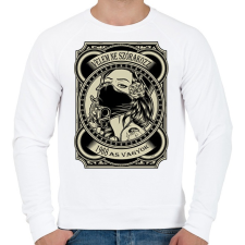 PRINTFASHION 1968 Velem ne szórakozz - Férfi pulóver - Fehér női pulóver, kardigán