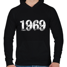 PRINTFASHION 1969 - Férfi kapucnis pulóver - Fekete