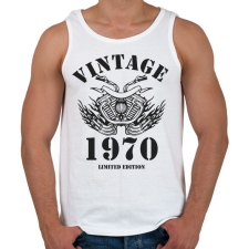 PRINTFASHION 1970 - Férfi atléta - Fehér atléta, trikó