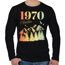 PRINTFASHION 1970 - Férfi hosszú ujjú póló - Fekete