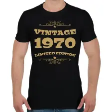 PRINTFASHION 1970 - Férfi póló - Fekete férfi póló