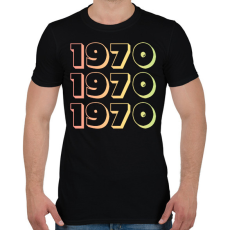 PRINTFASHION 1970 - Férfi póló - Fekete