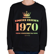 PRINTFASHION 1970 - Gyerek pulóver - Fekete