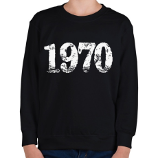 PRINTFASHION 1970 - Gyerek pulóver - Fekete