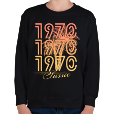PRINTFASHION 1970 - Gyerek pulóver - Fekete