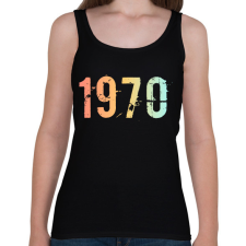 PRINTFASHION 1970 - Női atléta - Fekete női trikó