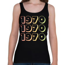 PRINTFASHION 1970 - Női atléta - Fekete női trikó