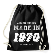 PRINTFASHION 1970 - Sportzsák, Tornazsák - Fekete tornazsák