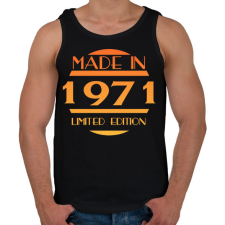PRINTFASHION 1971 - Férfi atléta - Fekete atléta, trikó