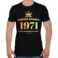 PRINTFASHION 1971 - Férfi póló - Fekete