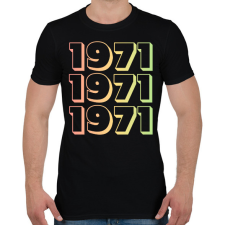 PRINTFASHION 1971 - Férfi póló - Fekete férfi póló