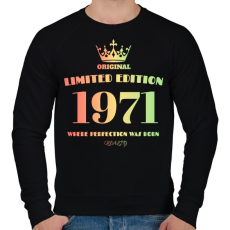 PRINTFASHION 1971 - Férfi pulóver - Fekete