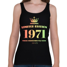 PRINTFASHION 1971 - Női atléta - Fekete női trikó