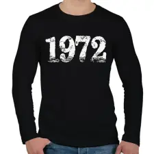 PRINTFASHION 1972 - Férfi hosszú ujjú póló - Fekete férfi póló