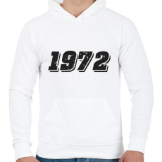 PRINTFASHION 1972 - Férfi kapucnis pulóver - Fehér