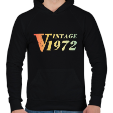 PRINTFASHION 1972 - Férfi kapucnis pulóver - Fekete férfi pulóver, kardigán