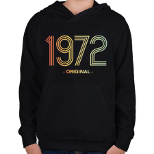 PRINTFASHION 1972 - Gyerek kapucnis pulóver - Fekete gyerek pulóver, kardigán