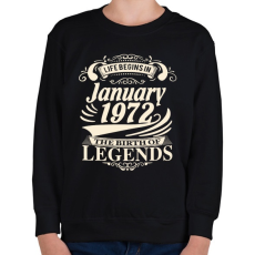 PRINTFASHION 1972 Január -  A legenda megszületett - Gyerek pulóver - Fekete