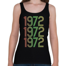 PRINTFASHION 1972 - Női atléta - Fekete női trikó
