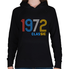 PRINTFASHION 1972 - Női kapucnis pulóver - Fekete