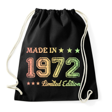 PRINTFASHION 1972 - Sportzsák, Tornazsák - Fekete tornazsák